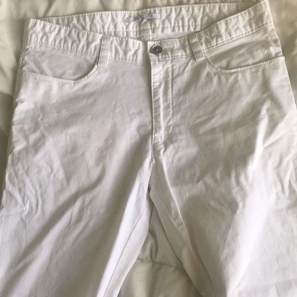 Boys Calvin Klein White Pants